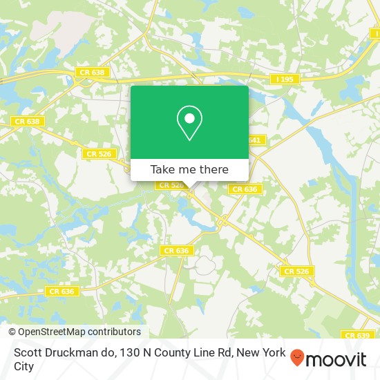 Scott Druckman do, 130 N County Line Rd map