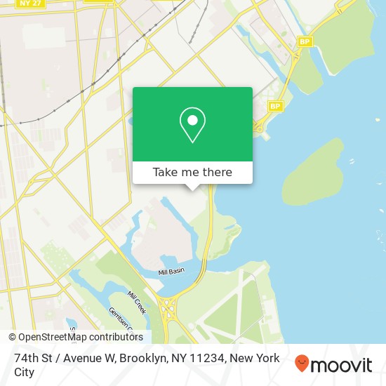74th St / Avenue W, Brooklyn, NY 11234 map