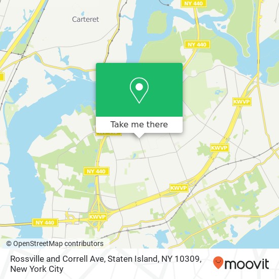 Mapa de Rossville and Correll Ave, Staten Island, NY 10309