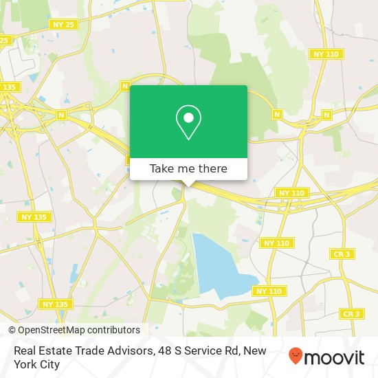 Mapa de Real Estate Trade Advisors, 48 S Service Rd