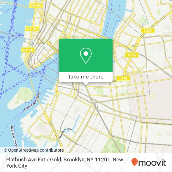 Flatbush Ave Ext / Gold, Brooklyn, NY 11201 map