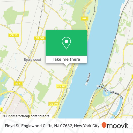 Mapa de Floyd St, Englewood Cliffs, NJ 07632