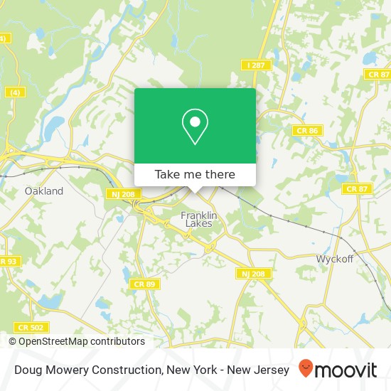 Mapa de Doug Mowery Construction