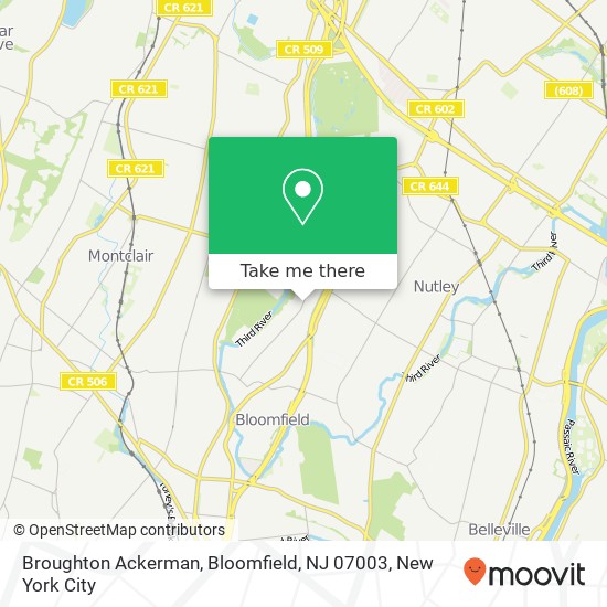 Broughton Ackerman, Bloomfield, NJ 07003 map