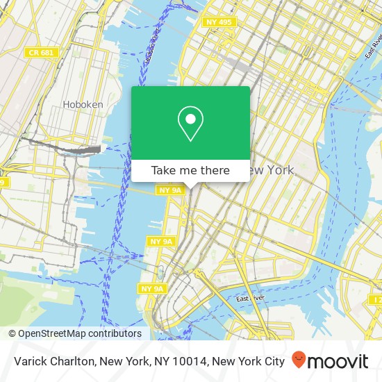 Varick Charlton, New York, NY 10014 map