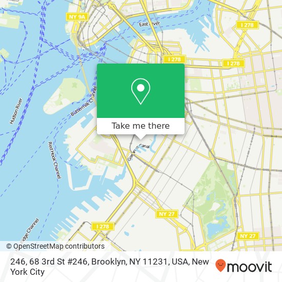 Mapa de 246, 68 3rd St #246, Brooklyn, NY 11231, USA