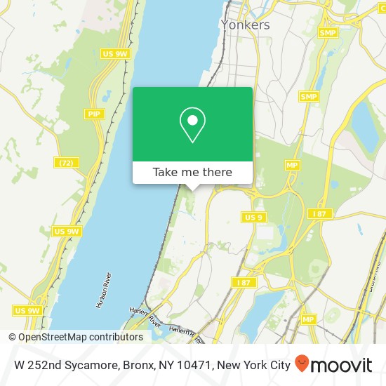W 252nd Sycamore, Bronx, NY 10471 map