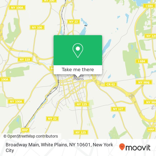 Mapa de Broadway Main, White Plains, NY 10601