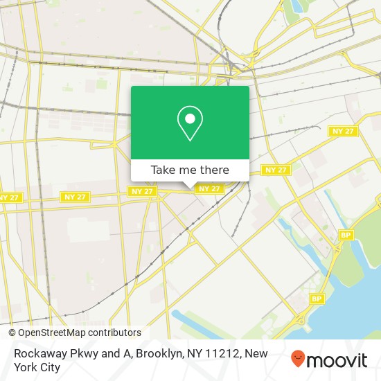 Rockaway Pkwy and A, Brooklyn, NY 11212 map