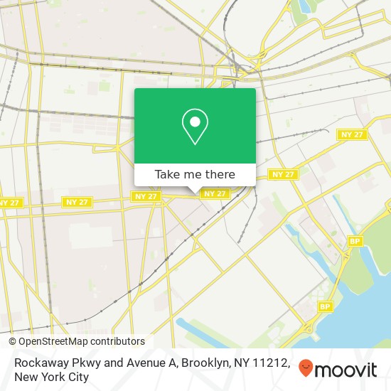 Rockaway Pkwy and Avenue A, Brooklyn, NY 11212 map