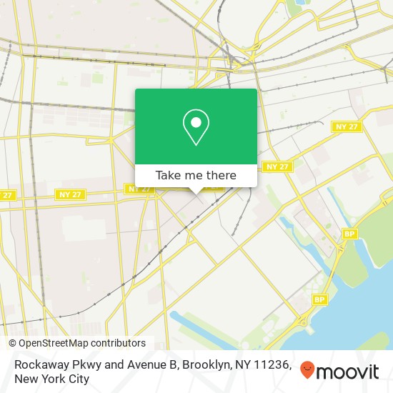 Rockaway Pkwy and Avenue B, Brooklyn, NY 11236 map