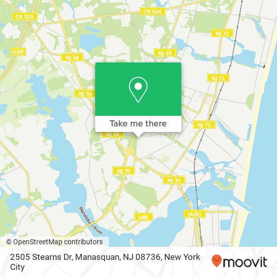 2505 Stearns Dr, Manasquan, NJ 08736 map