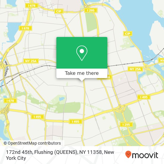 Mapa de 172nd 45th, Flushing (QUEENS), NY 11358