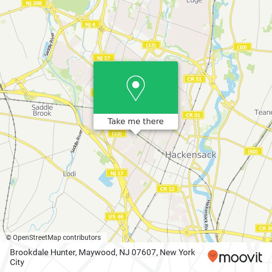Brookdale Hunter, Maywood, NJ 07607 map