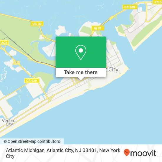 Atlantic Michigan, Atlantic City, NJ 08401 map