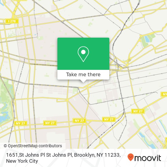 Mapa de 1651,St Johns Pl St Johns Pl, Brooklyn, NY 11233