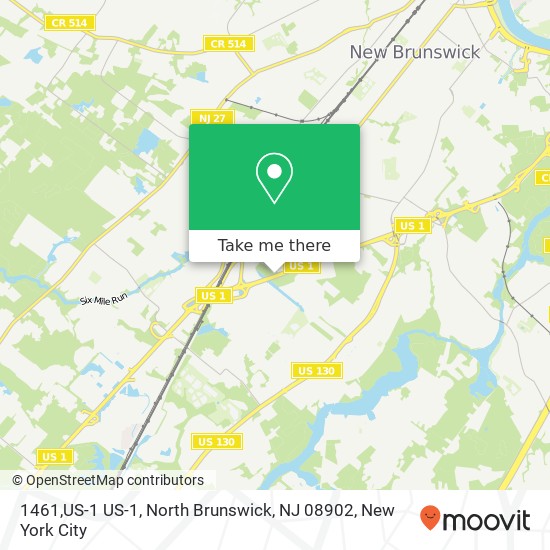 Mapa de 1461,US-1 US-1, North Brunswick, NJ 08902