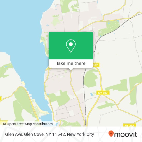 Mapa de Glen Ave, Glen Cove, NY 11542