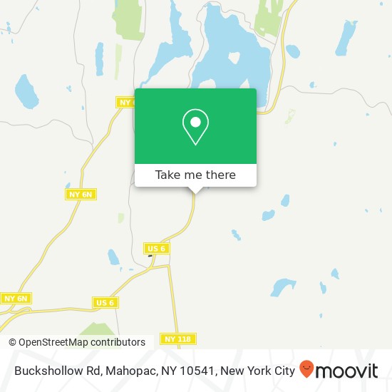 Mapa de Buckshollow Rd, Mahopac, NY 10541