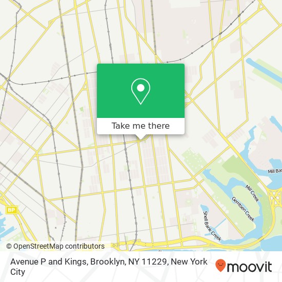 Mapa de Avenue P and Kings, Brooklyn, NY 11229