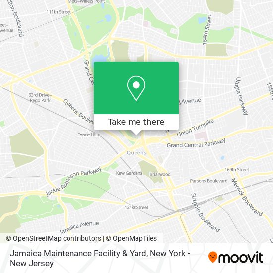 Jamaica Maintenance Facility & Yard map