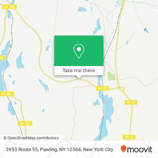 Mapa de 3953 Route 55, Pawling, NY 12564