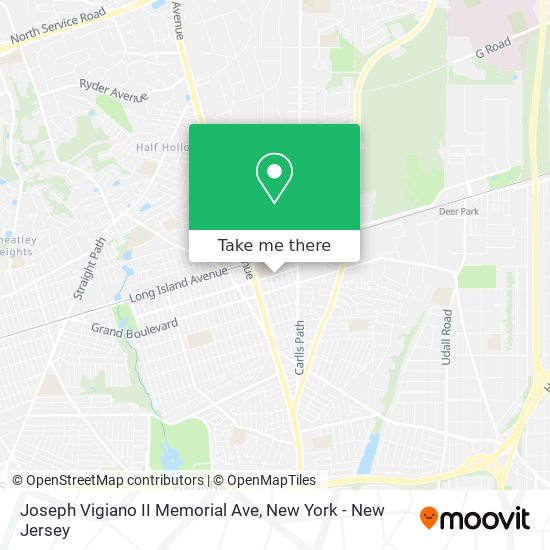 Joseph Vigiano II Memorial Ave map