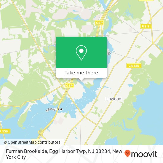 Furman Brookside, Egg Harbor Twp, NJ 08234 map