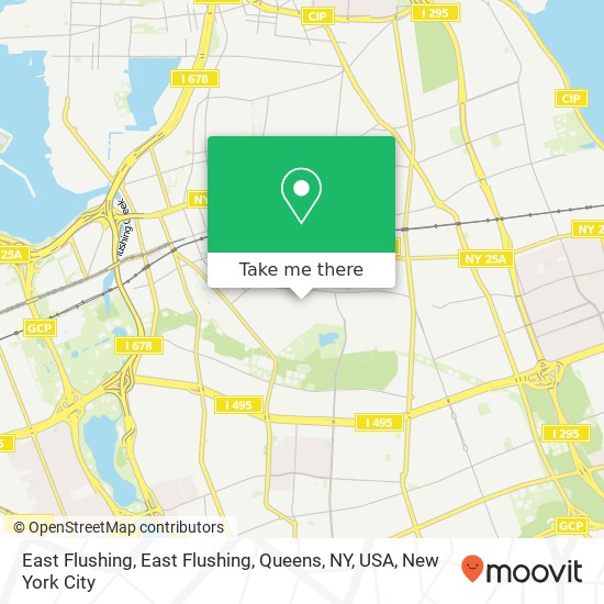 Mapa de East Flushing, East Flushing, Queens, NY, USA