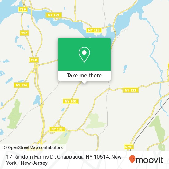 Mapa de 17 Random Farms Dr, Chappaqua, NY 10514