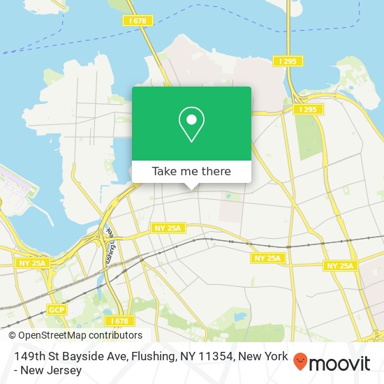 Mapa de 149th St Bayside Ave, Flushing, NY 11354