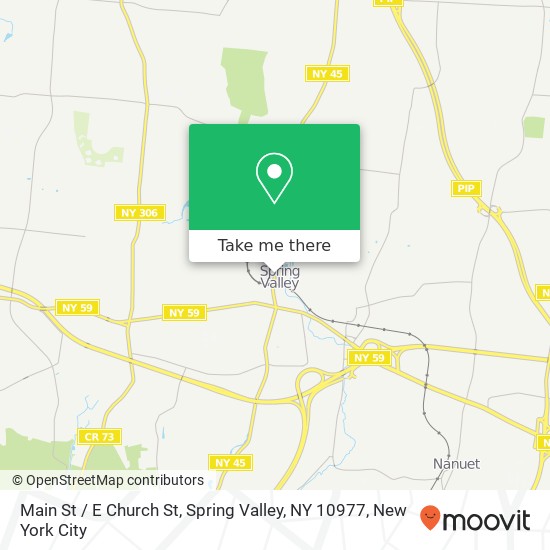 Mapa de Main St / E Church St, Spring Valley, NY 10977