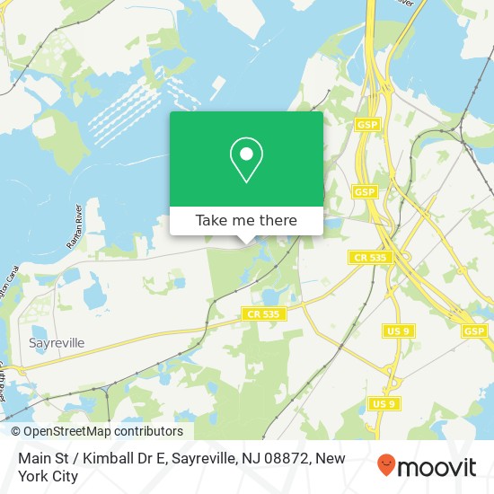 Main St / Kimball Dr E, Sayreville, NJ 08872 map