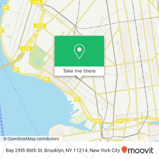 Bay 29th 86th St, Brooklyn, NY 11214 map