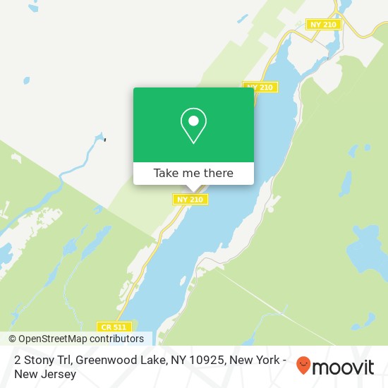 Mapa de 2 Stony Trl, Greenwood Lake, NY 10925