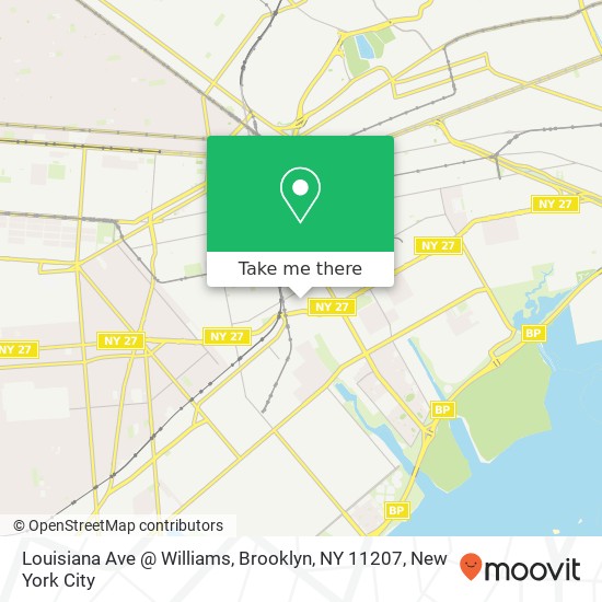 Mapa de Louisiana Ave @ Williams, Brooklyn, NY 11207