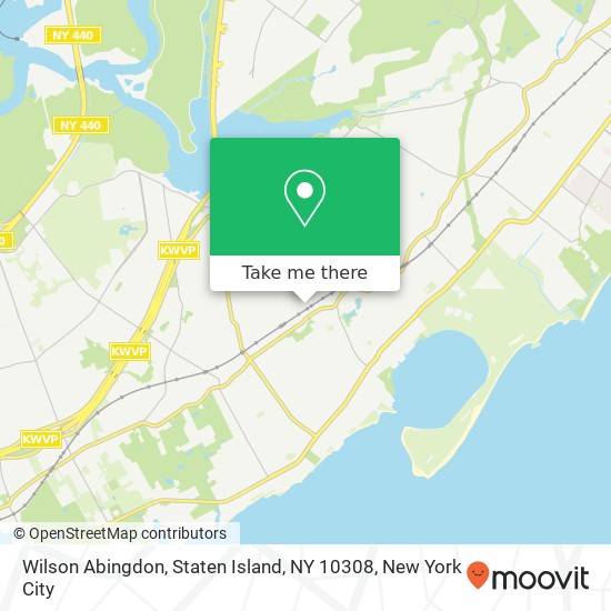 Mapa de Wilson Abingdon, Staten Island, NY 10308