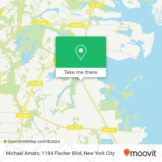 Mapa de Michael Amato, 1184 Fischer Blvd