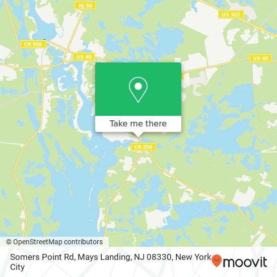 Somers Point Rd, Mays Landing, NJ 08330 map