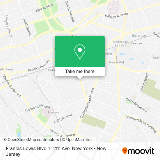 Francis Lewis Blvd 112th Ave map