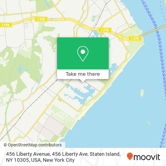 456 Liberty Avenue, 456 Liberty Ave, Staten Island, NY 10305, USA map