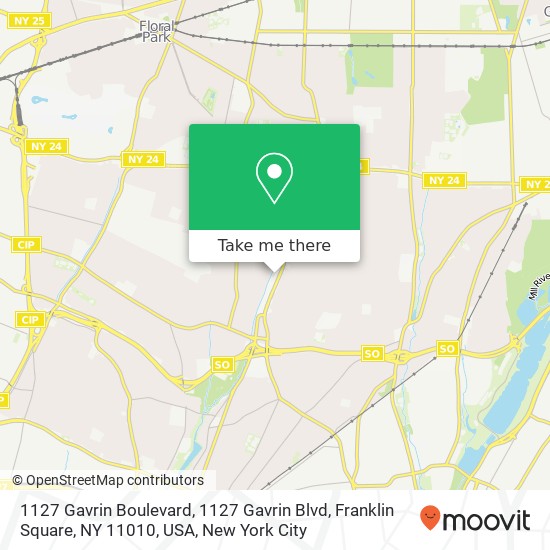 1127 Gavrin Boulevard, 1127 Gavrin Blvd, Franklin Square, NY 11010, USA map