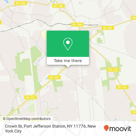 Mapa de Crown St, Port Jefferson Station, NY 11776