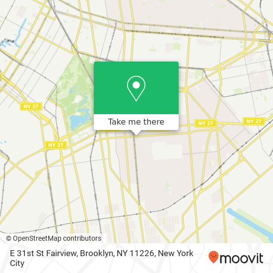 Mapa de E 31st St Fairview, Brooklyn, NY 11226