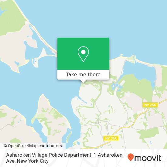 Asharoken Village Police Department, 1 Asharoken Ave map
