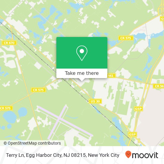 Terry Ln, Egg Harbor City, NJ 08215 map