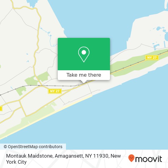 Mapa de Montauk Maidstone, Amagansett, NY 11930