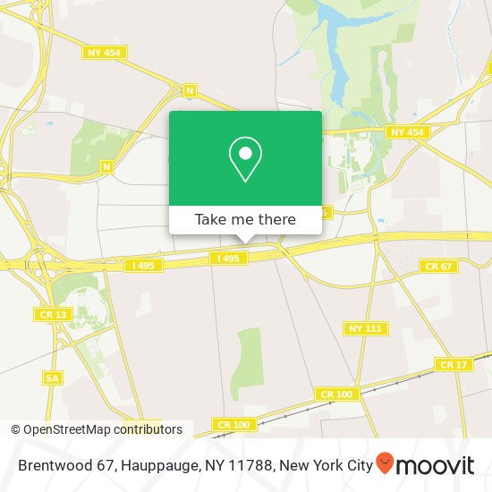 Mapa de Brentwood 67, Hauppauge, NY 11788