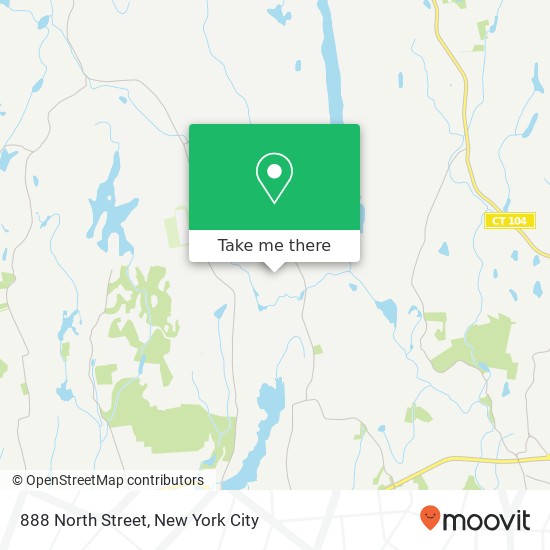 Mapa de 888 North Street, 888 North Street, Greenwich, CT 06831, USA