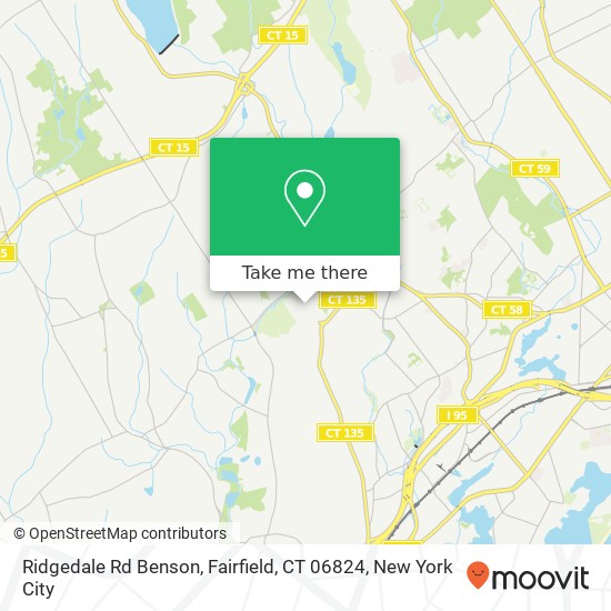 Ridgedale Rd Benson, Fairfield, CT 06824 map